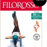 Колготки Терапия "Filorosso", 2 класс, 80 den, размер 4, черные, компрессионные лечебно-профилактические 7050